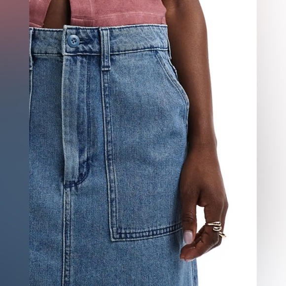 VANS Union Denim Carpenter Skirt 27 - Picture 3 of 14